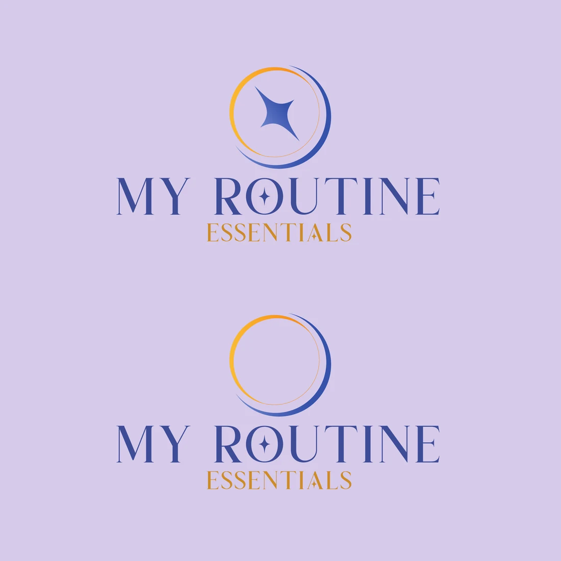 My Routine Essentials logo, dikey yerleşimler